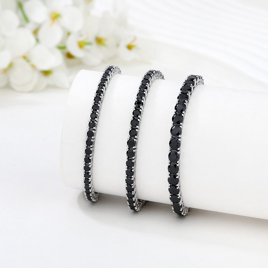 Women's Silver Tennis Bracelet | Popular Temperament Sterling Silver 925 Zircon Tennis Bracelet product image
