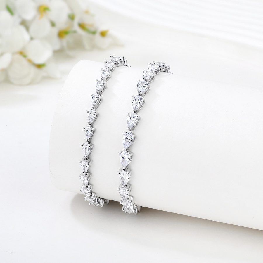 High Quality Cubic Zirconia Tennis Bracelet | Women's 925 Sterling Silver Classic Tennis Bracelet product image