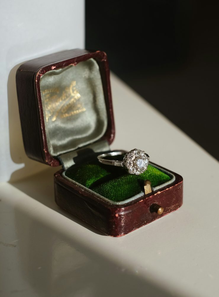 Silver and gold ring in a jewelry box used to illustrate final presentation checks