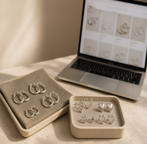 Un venditore di gioielli online canadese organizza un lancio stagionale di prodotti in argento sterling con una gamma mirata.