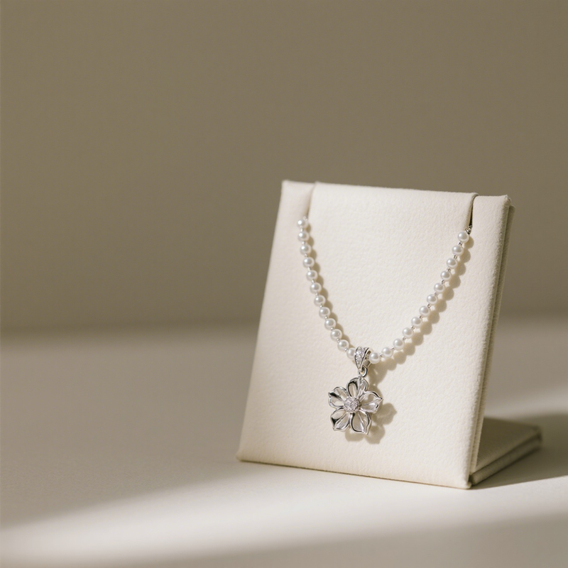 Elegant silver necklaces