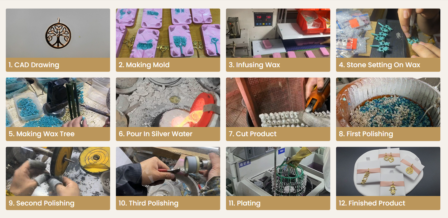 silver jewelry production process