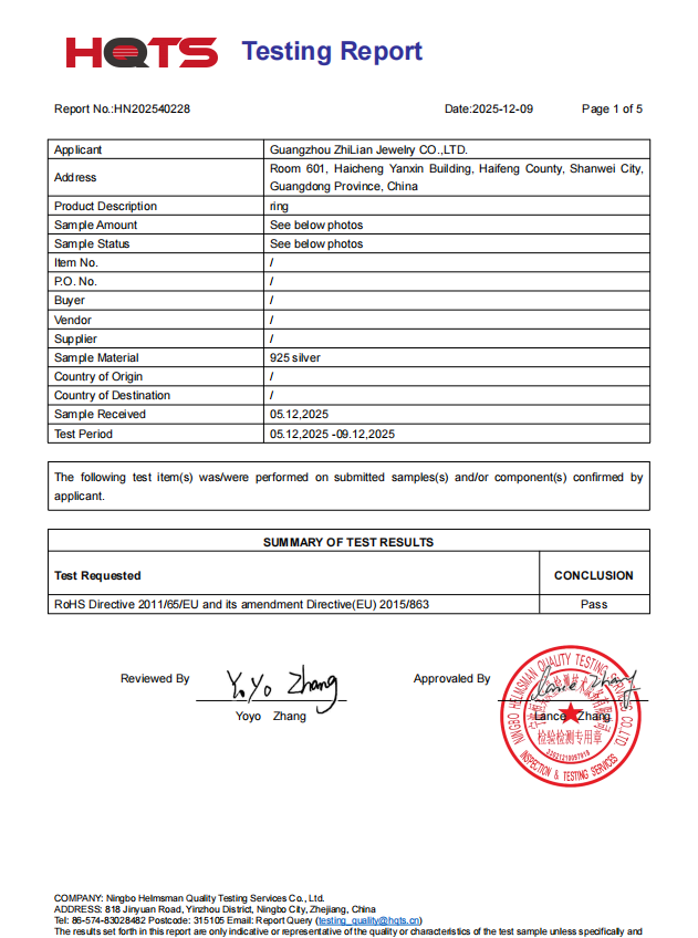 wholesale sterling silver compliance