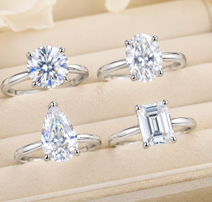 How do you identify a high-quality moissanite ring?