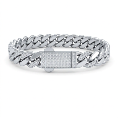 Wholesale Sterling Silver Cuban Link Bracelet | Mens Cuban Link Bracelet​