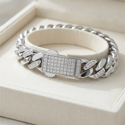 Wholesale Sterling Silver Cuban Link Bracelet | Mens Cuban Link Bracelet​