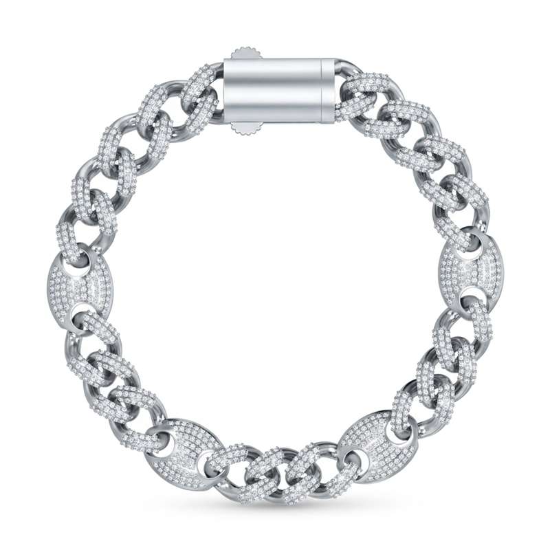 New Cuban Link Bracelet Sterling Silver | Hip Hop Style Design Men's Miami Cuban Link Bracelet
