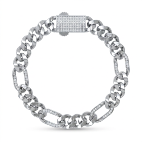 Custom Cuban Link Bracelet 925 Sterling Silver | Classic Fashion Mens Cuban Link Bracelet