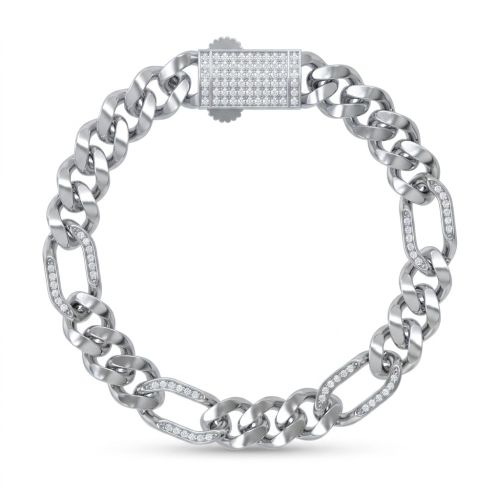 Custom Cuban Link Bracelet 925 Sterling Silver | Classic Fashion Mens Cuban Link Bracelet
