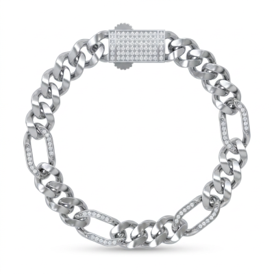 Custom Cuban Link Bracelet 925 Sterling Silver | Classic Fashion Mens Cuban Link Bracelet
