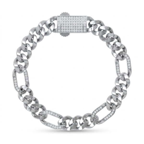Custom Cuban Link Bracelet 925 Sterling Silver | Classic Fashion Mens Cuban Link Bracelet