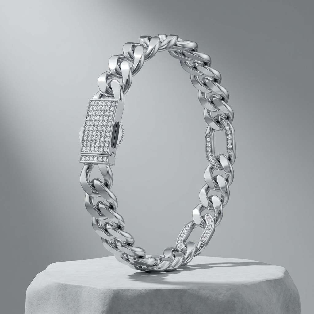 Cuban Link Bracelet 925 Sterling Silver