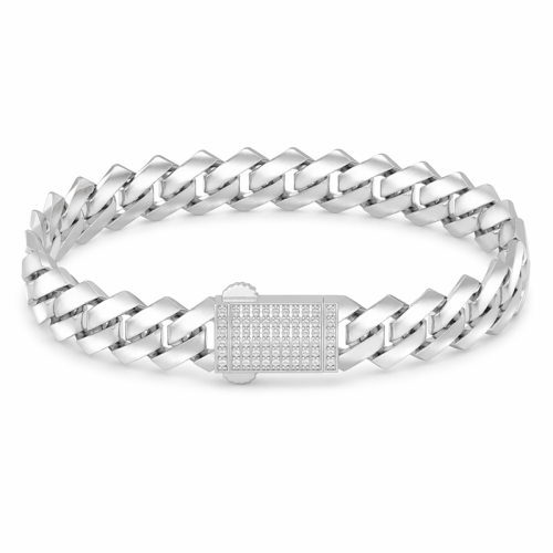 Wholesale High Quality 925 Silver Cuban Link Bracelets | Trendy Hip Hop Style Cuban Link Bracelets For Men