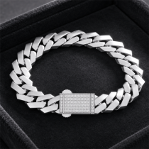 Wholesale High Quality 925 Silver Cuban Link Bracelets | Trendy Hip Hop Style Cuban Link Bracelets For Men