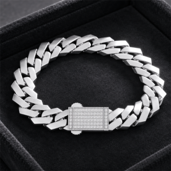 Wholesale High Quality 925 Silver Cuban Link Bracelets | Trendy Hip Hop Style Cuban Link Bracelets For Men
