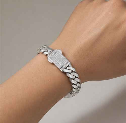 Wholesale High Quality 925 Silver Cuban Link Bracelets | Trendy Hip Hop Style Cuban Link Bracelets For Men