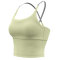 OEM High Waist Sports Bra Thin Shoulder Straps Female Waist Support Bra Custom Logo