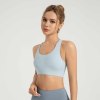 Custom High Elastic Fitness Gym Top Nylon Spandex Cross Back High Support Sports Bra