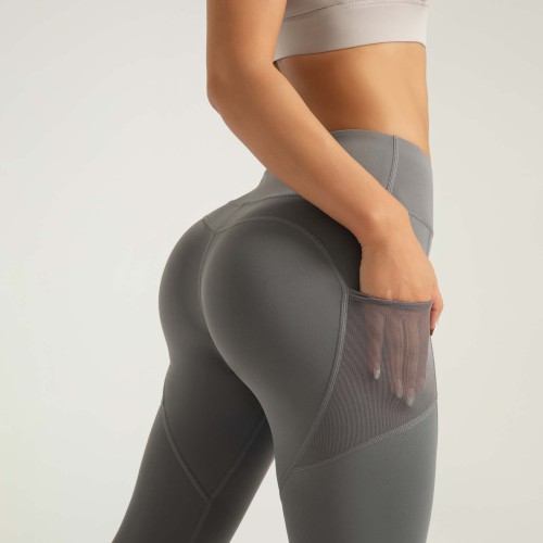 YOUBAN Gym Leggings with Pockets Custom Women Tummy Control Cropped Yoga Pants