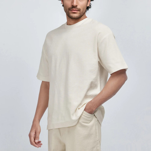 YOUBAN Graphic Printed Cotton T-shirt Men's Oversized Casual T shirts