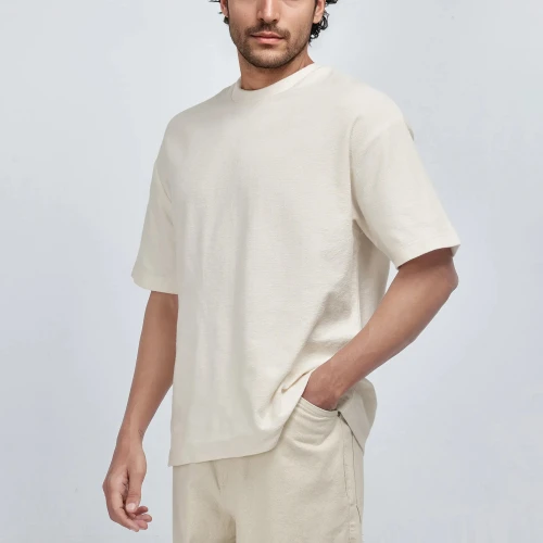 YOUBAN Graphic Printed Cotton T-shirt Men's Oversized Casual T shirts