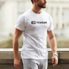 YOUBAN Cotton Gym T Shirts Custom Printing Men's Crew Neck T-shirt