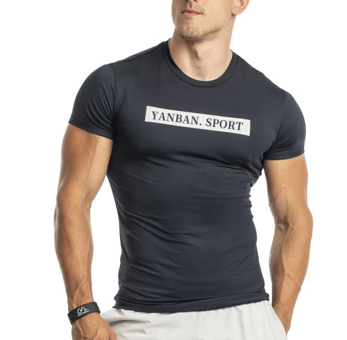 YOUBAN Men's Gym T Shirts Quick Dry Fabric Dry Fit Short Sleeve Sports T Shirts