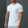 YOUBAN 100% Cotton Men's Custom Printing T Shirts Custom Logo White Jersey Tee