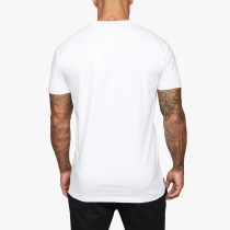 YOUBAN 100% Cotton Men's Custom Printing T Shirts Custom Logo White Jersey Tee