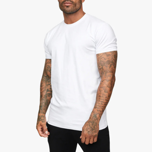 YOUBAN 100% Cotton Men's Custom Printing T Shirts Custom Logo White Jersey Tee