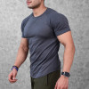 YOUBAN Fitness Sportswear 95% Cotton 5% Spandex Men's Muscle Fit T Shirts