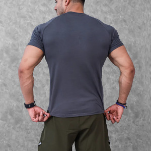 YOUBAN Fitness Sportswear 95% Cotton 5% Spandex Men's Muscle Fit T Shirts