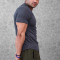 YOUBAN Fitness Sportswear 95% Cotton 5% Spandex Men's Muscle Fit T Shirts
