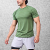 YOUBAN Activewear Manufacturer Slim Fit 95% Cotton 5% Spandex Men's Gym Fitness T Shirts