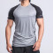 YOUBAN Gym Wear Manufacturer Men's Two-tone T-shirt Polyester Quick Dry Fit Shirts