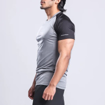 YOUBAN Gym Wear Manufacturer Men's Two-tone T-shirt Polyester Quick Dry Fit Shirts