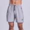 Silicone Patch Logo Men's Gym Shorts with Zipper Pockets