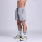 Silicone Patch Logo Men's Gym Shorts with Zipper Pockets