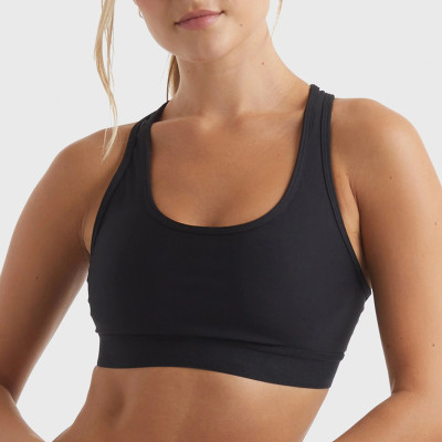 YOUBAN High Impact U Shaped Neck Black Racerback Sports Bra