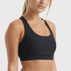 YOUBAN High Impact U Shaped Neck Black Racerback Sports Bra