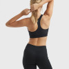 YOUBAN High Impact U Shaped Neck Black Racerback Sports Bra