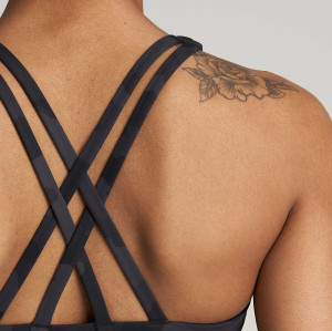 Women Crisscross Back Camouflage Sports Bra