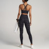 Women Crisscross Back Camouflage Sports Bra