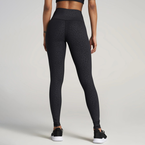 High Waist Legging Leopard-print Yoga Pants with Pocket