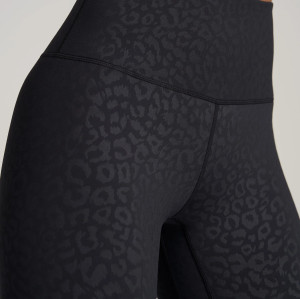 High Waist Legging Leopard-print Yoga Pants with Pocket