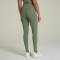 High Waisted Full Length Leggings Polyester Fabric Workout Leggings