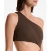 Women Swimwear Suit One Shoulder Rib Asymmetric Trikini