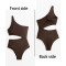 Women Swimwear Suit One Shoulder Rib Asymmetric Trikini
