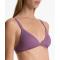 Women Beachwear Swimsuit Rib Bikini Set Briefs Trikini - Purple