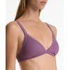 Women Beachwear Swimsuit Rib Bikini Set Briefs Trikini - Purple